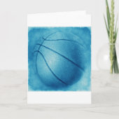 Blue Pop Art Basketbal Kaart (Voorkant)