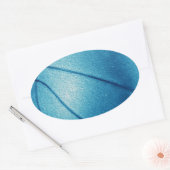 Blue Pop Art Basketbal Ovale Sticker (Envelop)