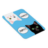 Blue Pop Art Cat Dirty Clean Dishwasher Magnet Magneet (Rechterzijde)
