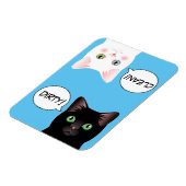 Blue Pop Art Cat Dirty Clean Dishwasher Magnet Magneet (Linkerzijde)