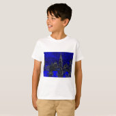 Blue Pop Art New York City T-shirt (Voorkant volledig)