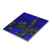 Blue Pop Art New York City Tegeltje (Zijkant)