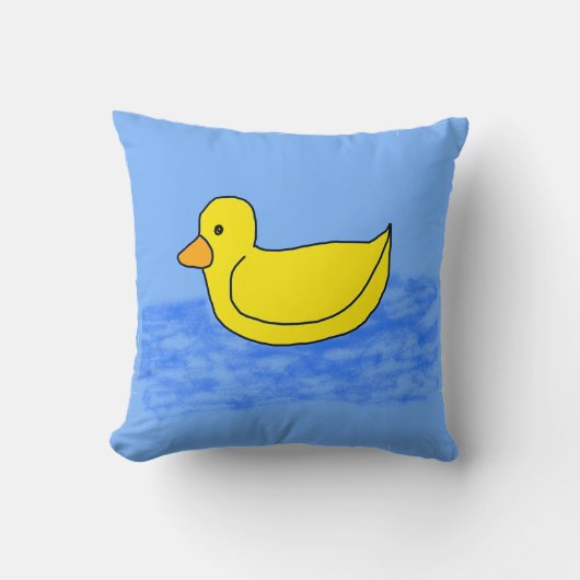 Blue Popcorn Anime Ducky Kussen (Voorkant)
