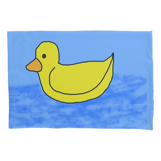 Blue Popcorn Anime Ducky Kussensloop (Voorkant)