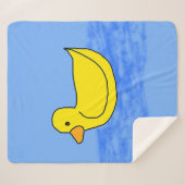 Blue Popcorn Anime Ducky Sherpa Deken (Voorkant (horizontaal))