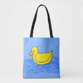 Blue Popcorn Anime Ducky Tote Bag (Voorkant)