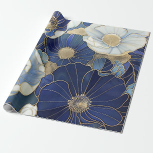 Blue Poppies  geïnspireerd Cadeaupapier