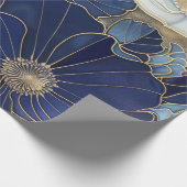 Blue Poppies  geïnspireerd Cadeaupapier (Hoek)