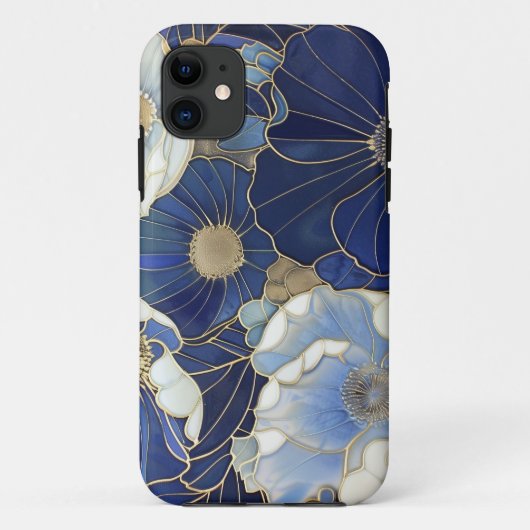 Blue Poppies geïnspireerd Case-Mate iPhone Case (Achterkant)