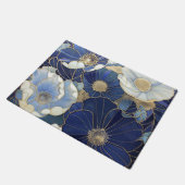 Blue Poppies  geïnspireerd Deurmat (Schuin)