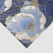 Blue Poppies  geïnspireerd Tissuepapier (Detail)