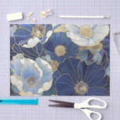 Blue Poppies  geïnspireerd Tissuepapier (Craft)