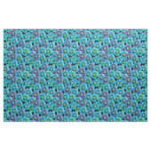 Blue Poppies Pattern Stof (Yard (91,4 cm))