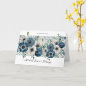 Blue Poppies, Wintery Chanoeka of Kerst Kaart (Gele Bloem)