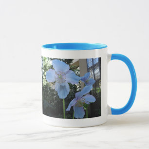 Blue Poppy Ringer Mok