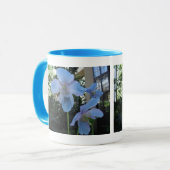 Blue Poppy Ringer Mok (Voorkant links)