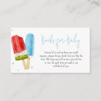 Blue Popsicle Baby shower Boeken voor Baby