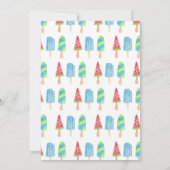 Blue Popsicle-Baby shower Kaart (Achterkant)