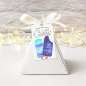Blue Popsicle Birthday Party Bedankt voor je steun Cadeaulabel