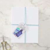 Blue Popsicle Birthday Party Bedankt voor je steun Cadeaulabel (Met Touw)