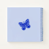 Blue Porcelain Birds and Birdcage Notitieboek (Achterkant)