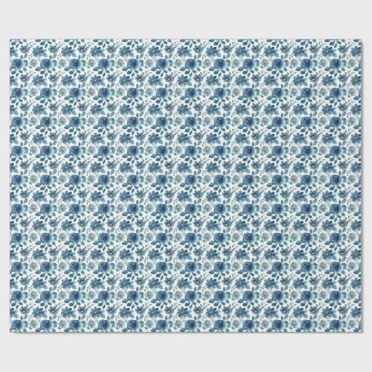 Blue Porcelain Garden Cadeaupapier (Vlak)