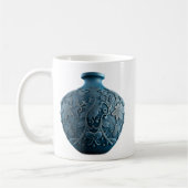 Blue Porcelain Vase gegraveerde Mok (Links)