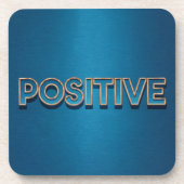Blue Positive Affirmation Onderzetter Set (Voorkant)