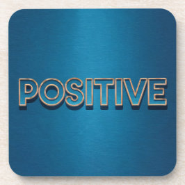 Blue Positive Affirmation Onderzetter Set