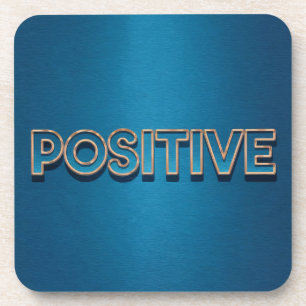 Blue Positive Affirmation Onderzetter Set