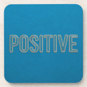 Blue Positive Affirmation Onderzetter Set (Voorkant)