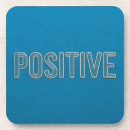 Blue Positive Affirmation Onderzetter Set
