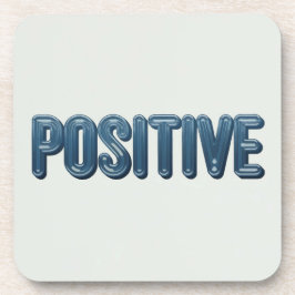 Blue Positive Affirmation White Onderzetter