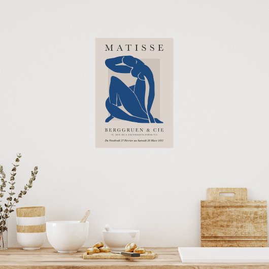 Blue Poster (Keuken)