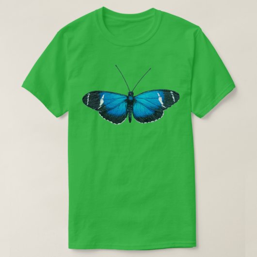 Blue Postman Butterfly T-shirt (Design voorkant)