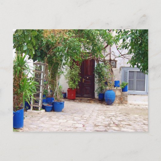 Blue Pottery Briefkaart (Voorkant)