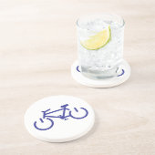 Blue Power Bike Zandsteen Onderzetter (Zijkant)