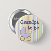 Blue Pram - "Grandpa To be"-pin Ronde Button 5,7 Cm (Voorkant /achterkant)