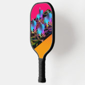 Blue Prancing Horses Pickleball Paddle (Links)