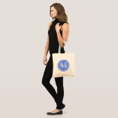 Blue Prestige Monogram Tote Bag (Voorkant (model))