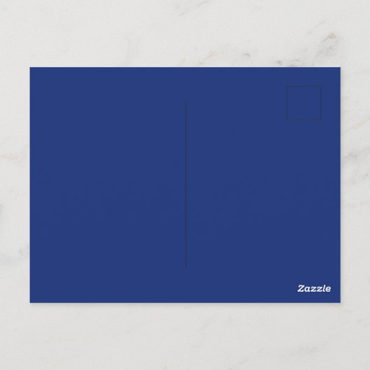 Blue Prettig Kerstfeest Script Briefkaart (Achterkant)