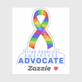 Blue Pride Equality Awareness Vinyl Sticker (Vel)