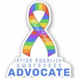 Blue Pride Equality Awareness Vinyl Sticker