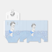 Blue Prince Baby shower Favor Boxen Bedankdoosjes (Uitgevouwen)