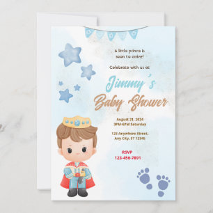 Blue Prince-Baby shower Kaart