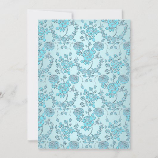 Blue Prince Baby shower Uitnodiging (Achterkant)