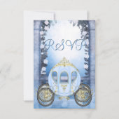 Blue Princess Carriage Enchanted RSVP (Voorkant)