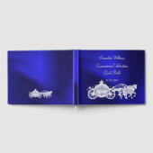 Blue Princess Coach & Paarden Quinceañera Gastenboek (Volledig)