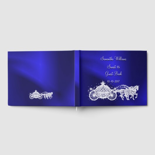 Blue Princess Coach & Paarden Sweet 16 Gastenboek (Volledig)