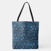 Blue print Pansies Tote Bag (Voorkant)